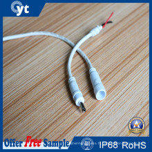 Blanc et noir IP68 2 ~ 6pins Cabel imperméable de connecteur pour LED